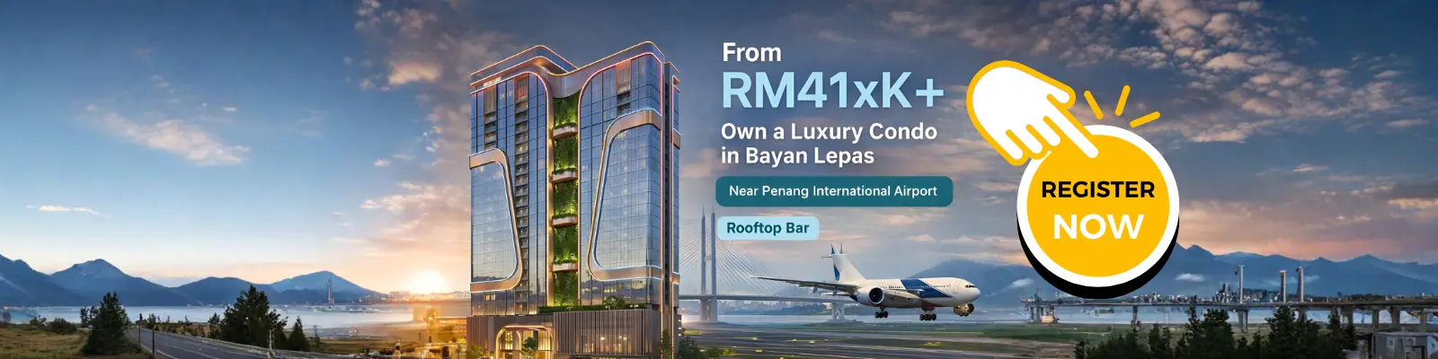 Stark Phase 2 luxury condo advertisement in Bayan Lepas
